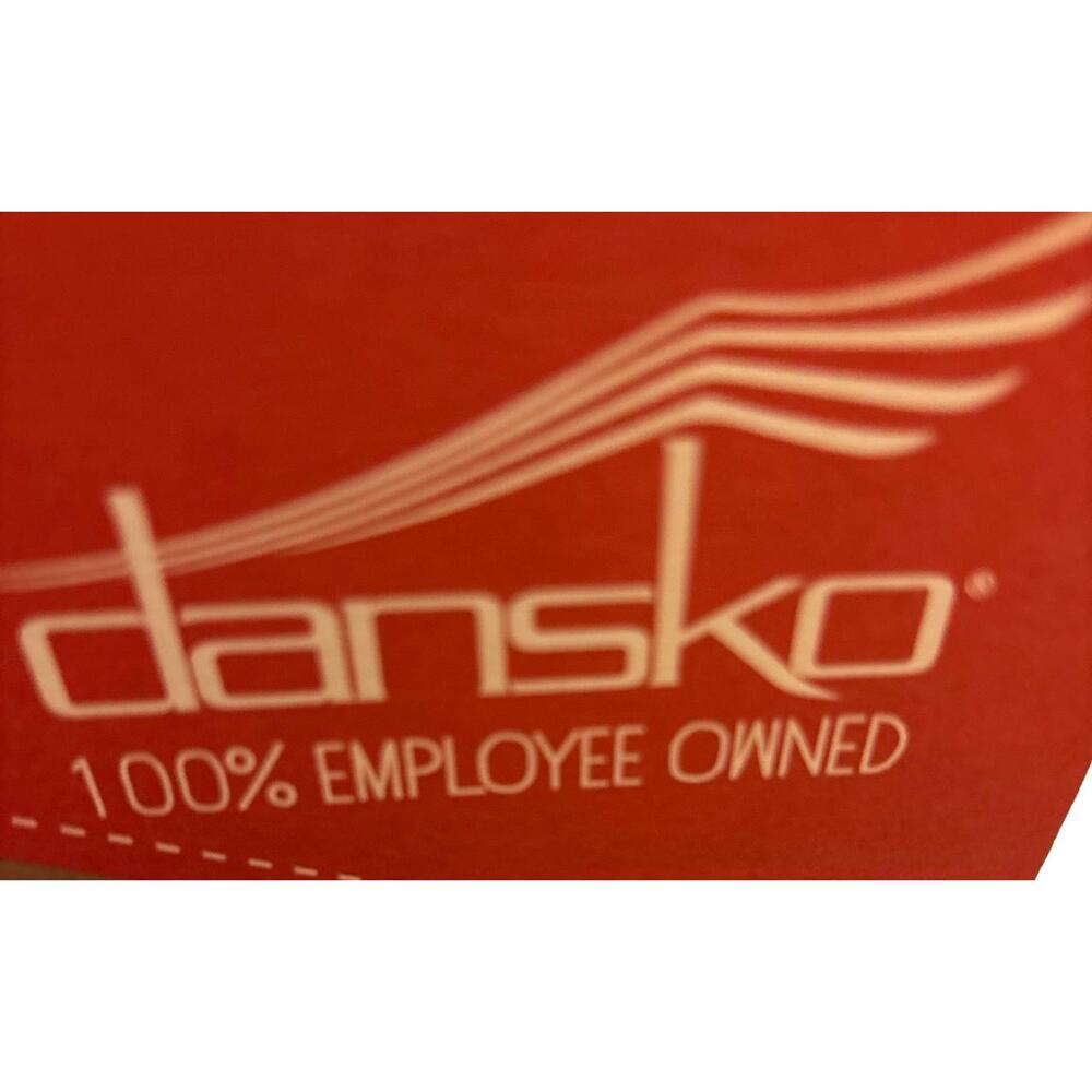 Dansko Jessie Leather Sandals Womens 37 Red Platform Buckle Strap Wedge Heel - Picture 2 of 9